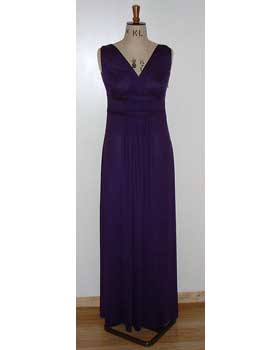 Purple Jersey Grecian Gown