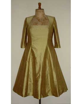Gold Sik Dupion Dress