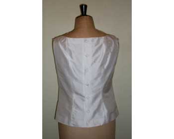 Ivory Dupion Shell Top