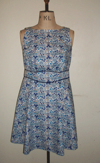 Blue William Morris Print Dress